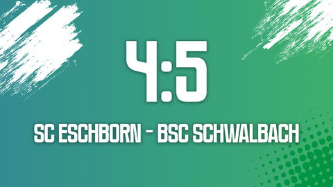 Spielergebnis SC Eschborn - BSC Schwalbach