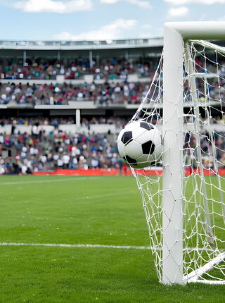 Fußball trifft ins Tor