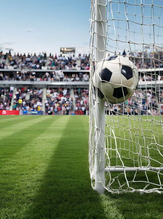 Fußball trifft ins Tor